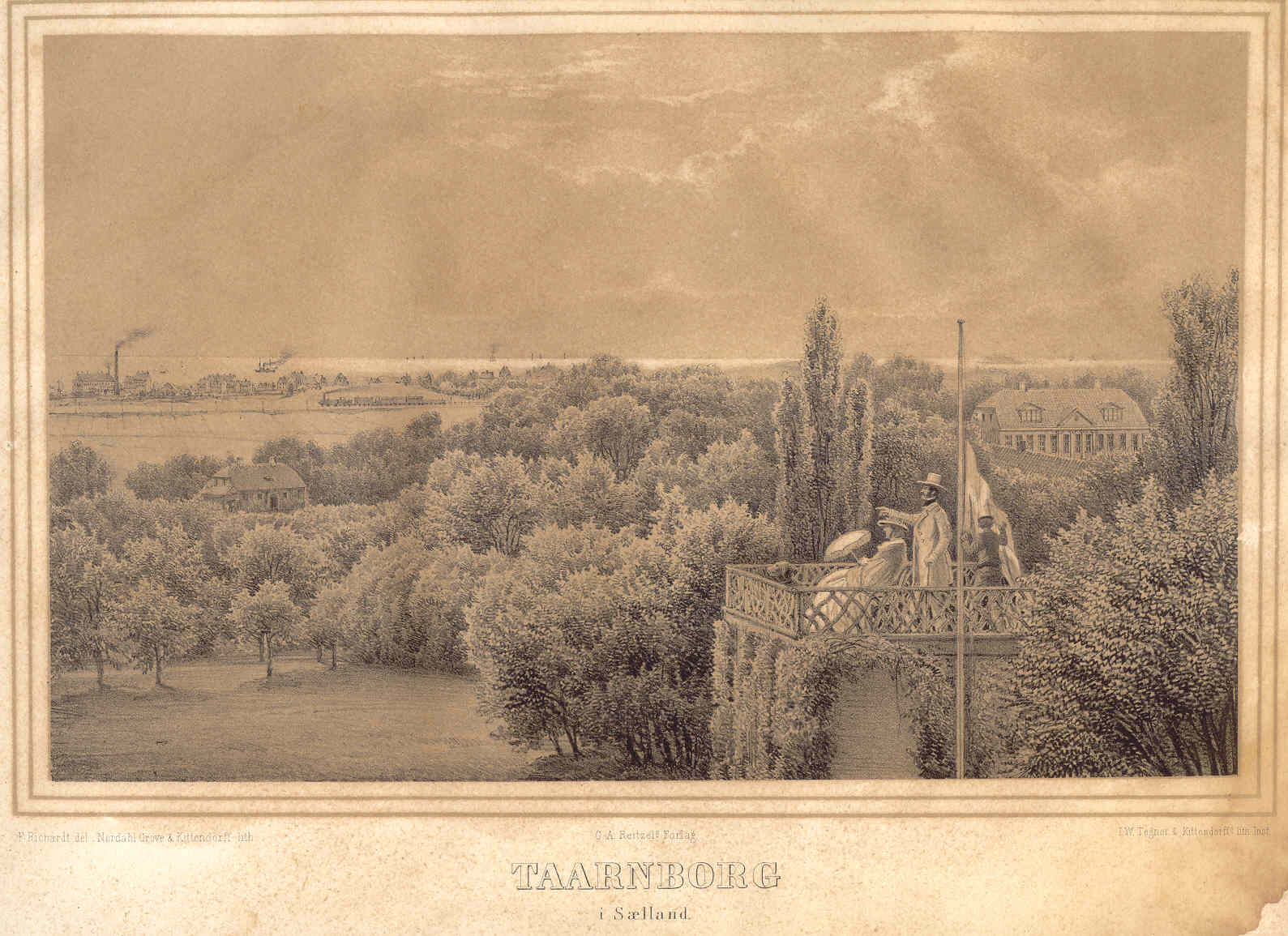 Tårnborg ca. 1860